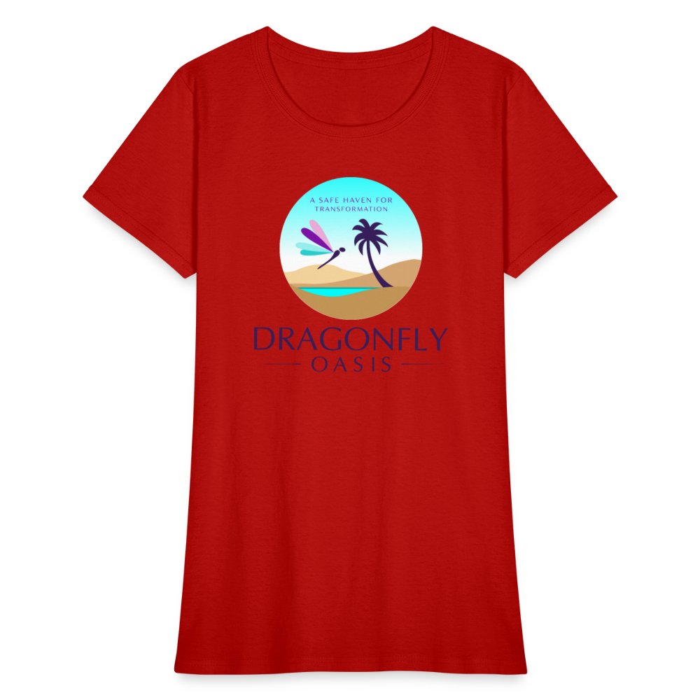 Women's Dragonfly Oasis V.1 Capricorn T-Shirt - red