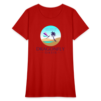 Thumbnail for Women's Dragonfly Oasis V.1 Capricorn T-Shirt - red