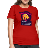 Thumbnail for Women's Glow Capricorn T-Shirt - red