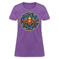 Thumbnail for Women's Mosaic Cancer T-Shirt - purple heather