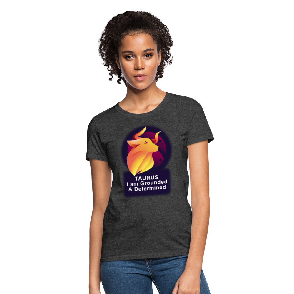 Women's Glow Taurus T-Shirt - heather black