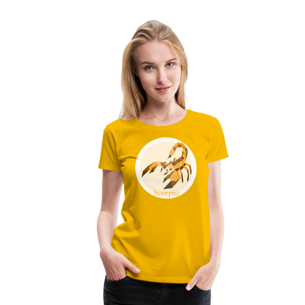 Women’s Mosaic Scorpio Premium T-Shirt - sun yellow