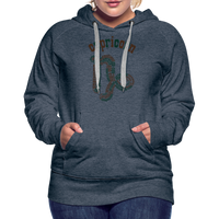 Thumbnail for Women's Power Words Capricorn Premium Hoodie - heather denim