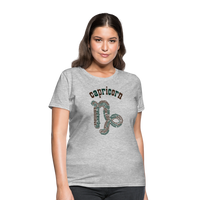 Thumbnail for Women's Power Words Capricorn T-Shirt - heather gray