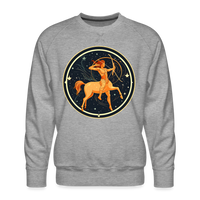 Thumbnail for Men’s Mystic Sagittarius Premium Sweatshirt - heather grey