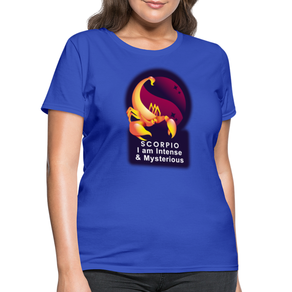 Women's Glow Scorpio T-Shirt - royal blue