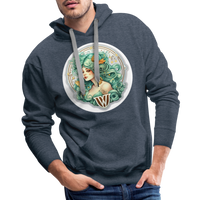 Thumbnail for Men’s Symbol Virgo Premium Hoodie - heather denim