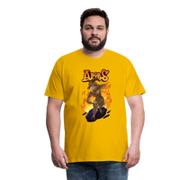 Thumbnail for Men's Fiery Aries Premium T-Shirt - sun yellow