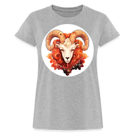 Thumbnail for Women's Symbol Aries Relaxed Fit T-Shirt - heather gray