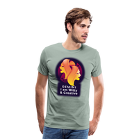 Thumbnail for Men's Glow Gemini Premium T-Shirt - steel green