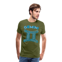 Thumbnail for Men's Power Words Gemini Premium T-Shirt - olive green