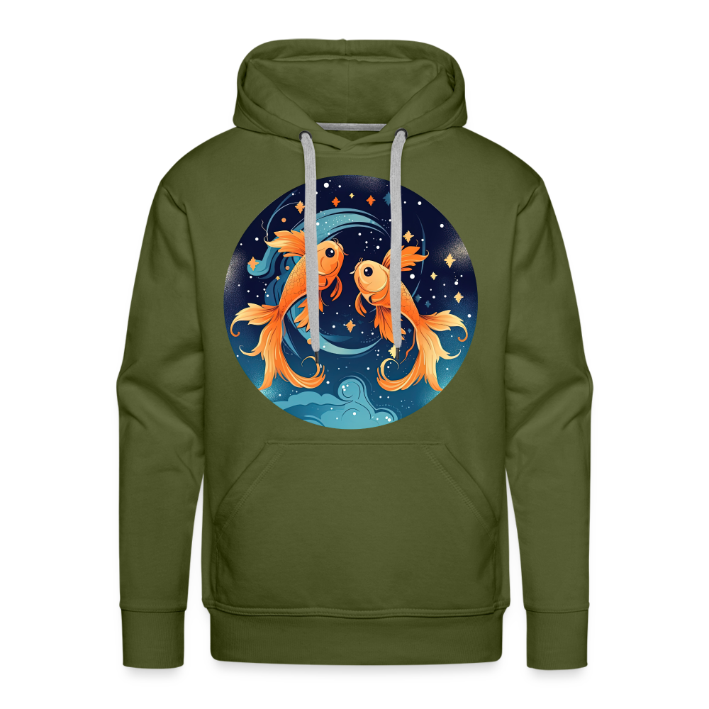 Men’s Magic Pisces Premium Hoodie - olive green