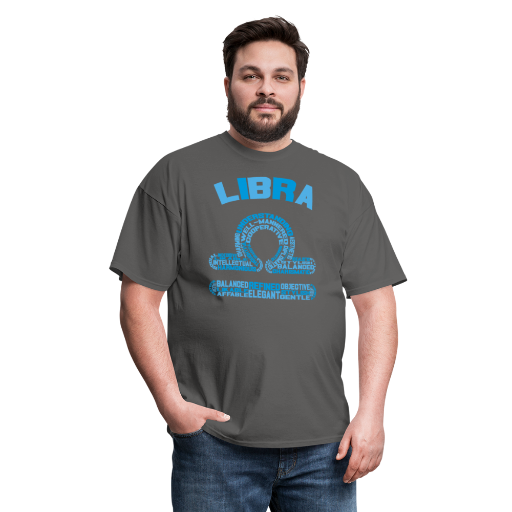 Men's Power Words Libra Classic T-Shirt - charcoal