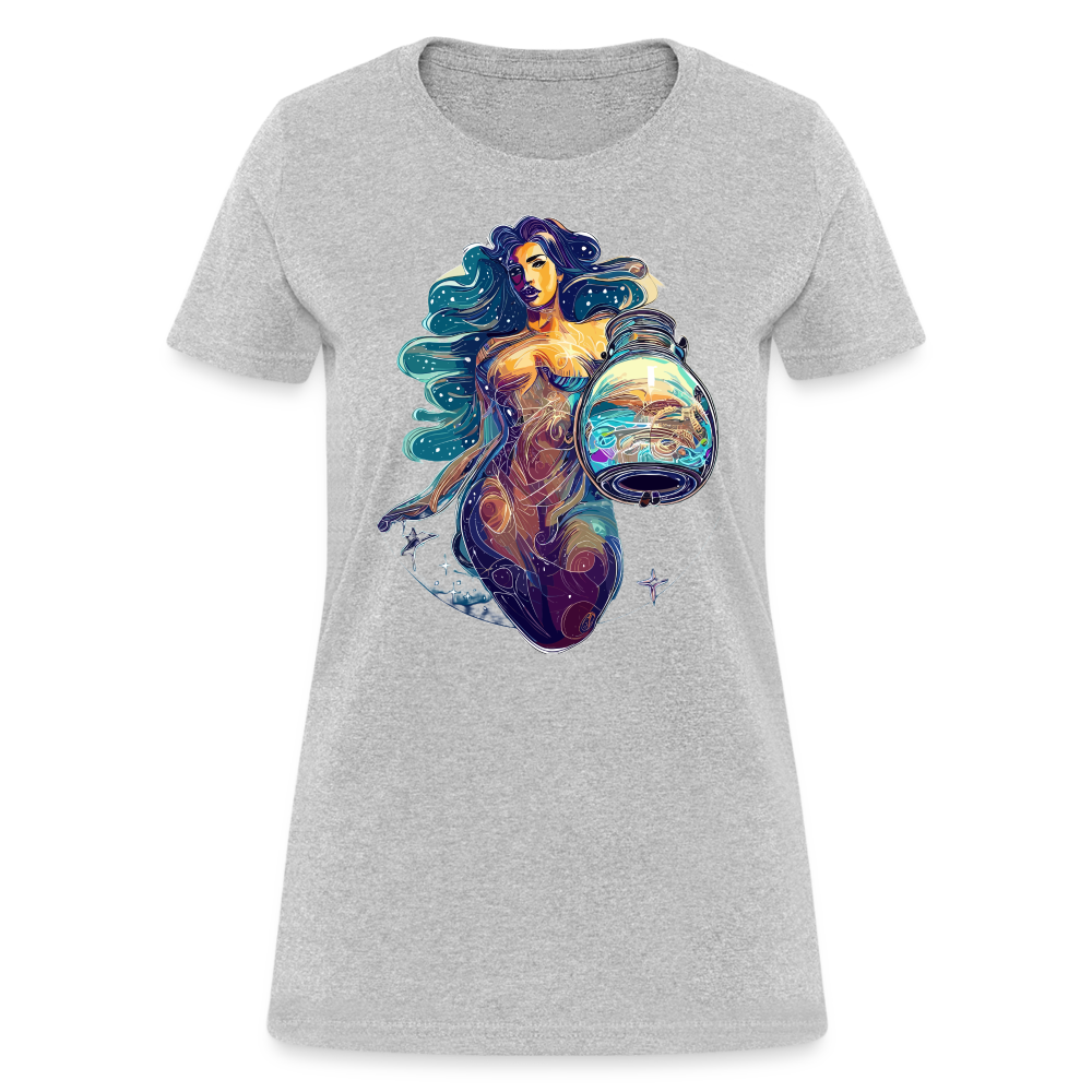 Women's Mythical Aquarius T-Shirt - heather gray