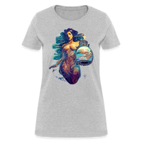 Thumbnail for Women's Mythical Aquarius T-Shirt - heather gray