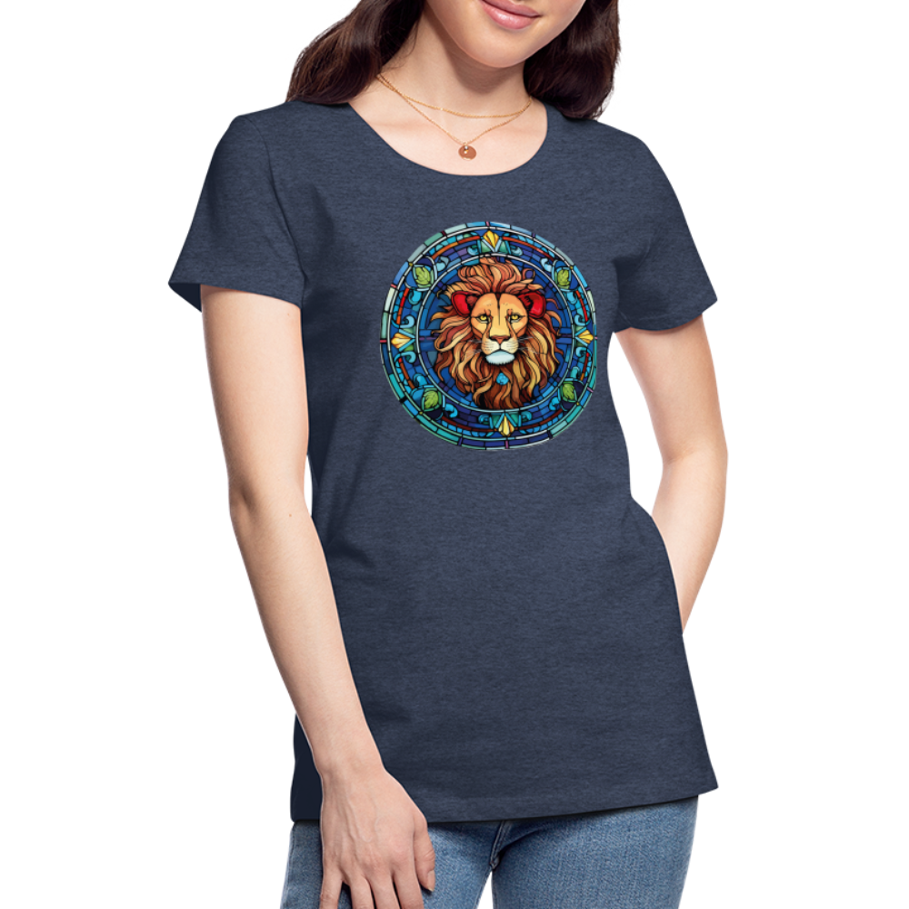 Women's Mosaic Leo Premium T-Shirt - heather blue