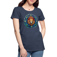 Thumbnail for Women's Mosaic Leo Premium T-Shirt - heather blue