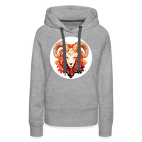 Thumbnail for Women’s Symbol Aries Premium Hoodie - heather grey