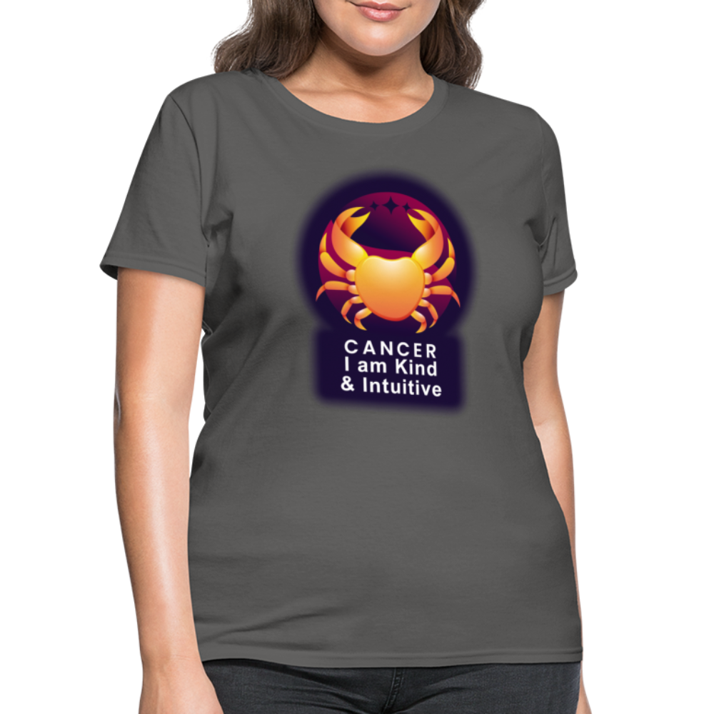 Women's Glow Cancer T-Shirt - charcoal