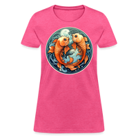 Thumbnail for Women's Symbol Pisces T-Shirt - heather pink