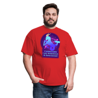 Thumbnail for Men's Neon Capricorn Classic T-Shirt - red