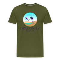 Thumbnail for Men's Dragonfly Oasis V.1 Premium T-Shirt - olive green