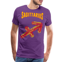 Thumbnail for Men's Power Words Sagittarius Premium T-Shirt - purple