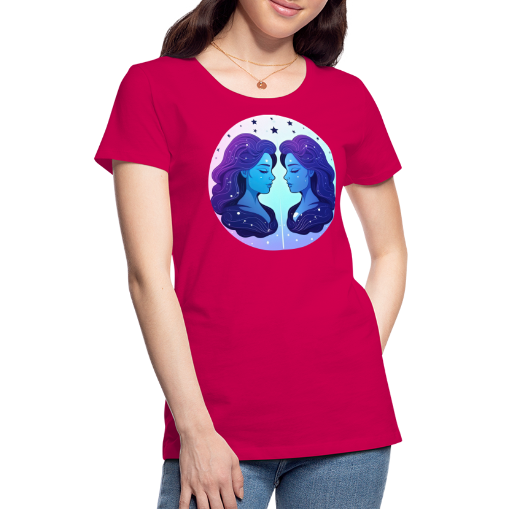 Women’s Magic Gemini Premium T-Shirt - dark pink