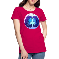 Thumbnail for Women’s Magic Gemini Premium T-Shirt - dark pink