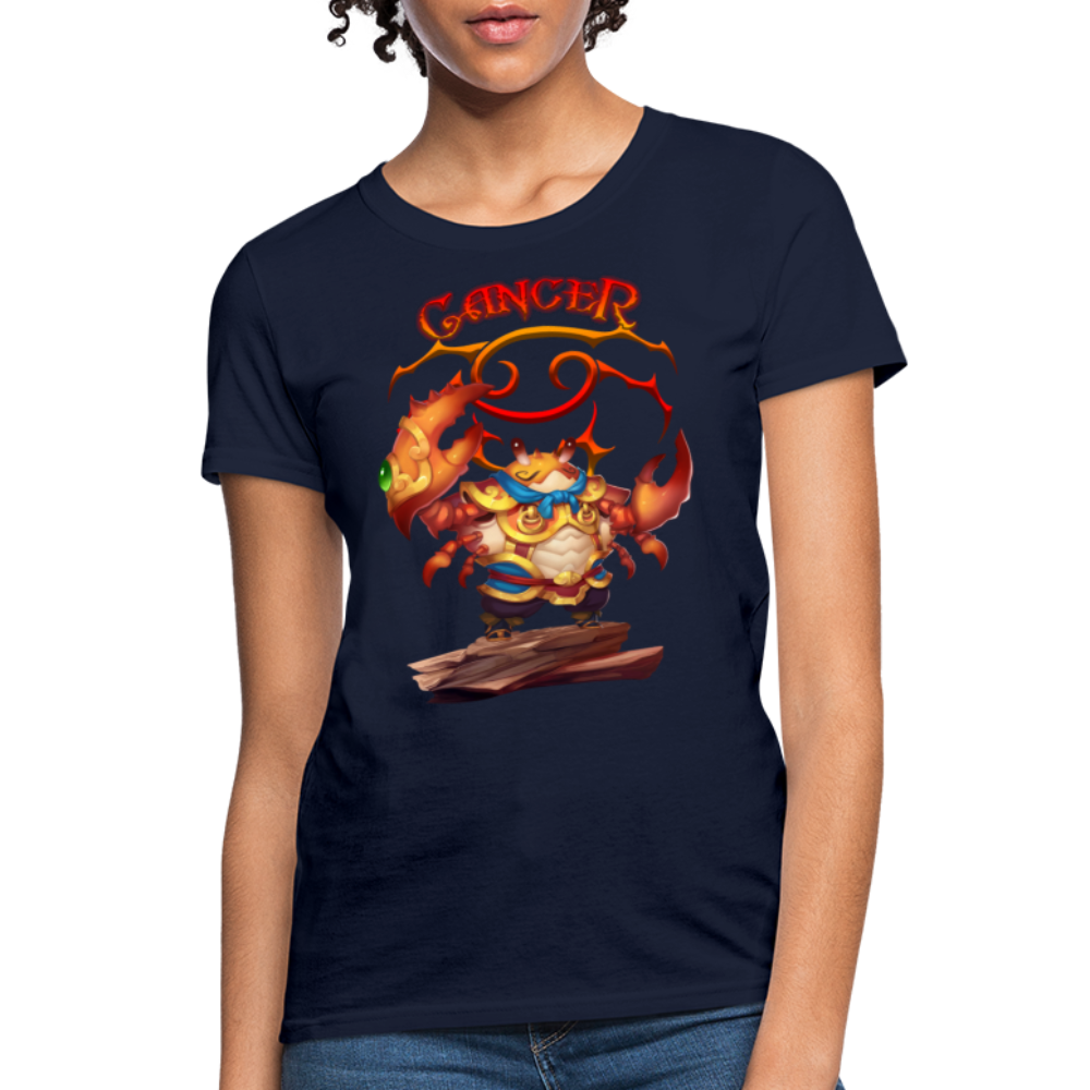 Women's Astral Cancer T-Shirt - navy