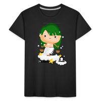 Thumbnail for Kid’s Astro Girl Libra Premium Organic T-Shirt - black