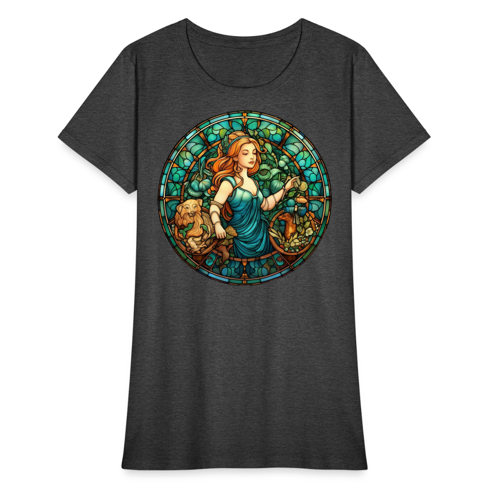 Women's Mosaic Virgo T-Shirt - heather black