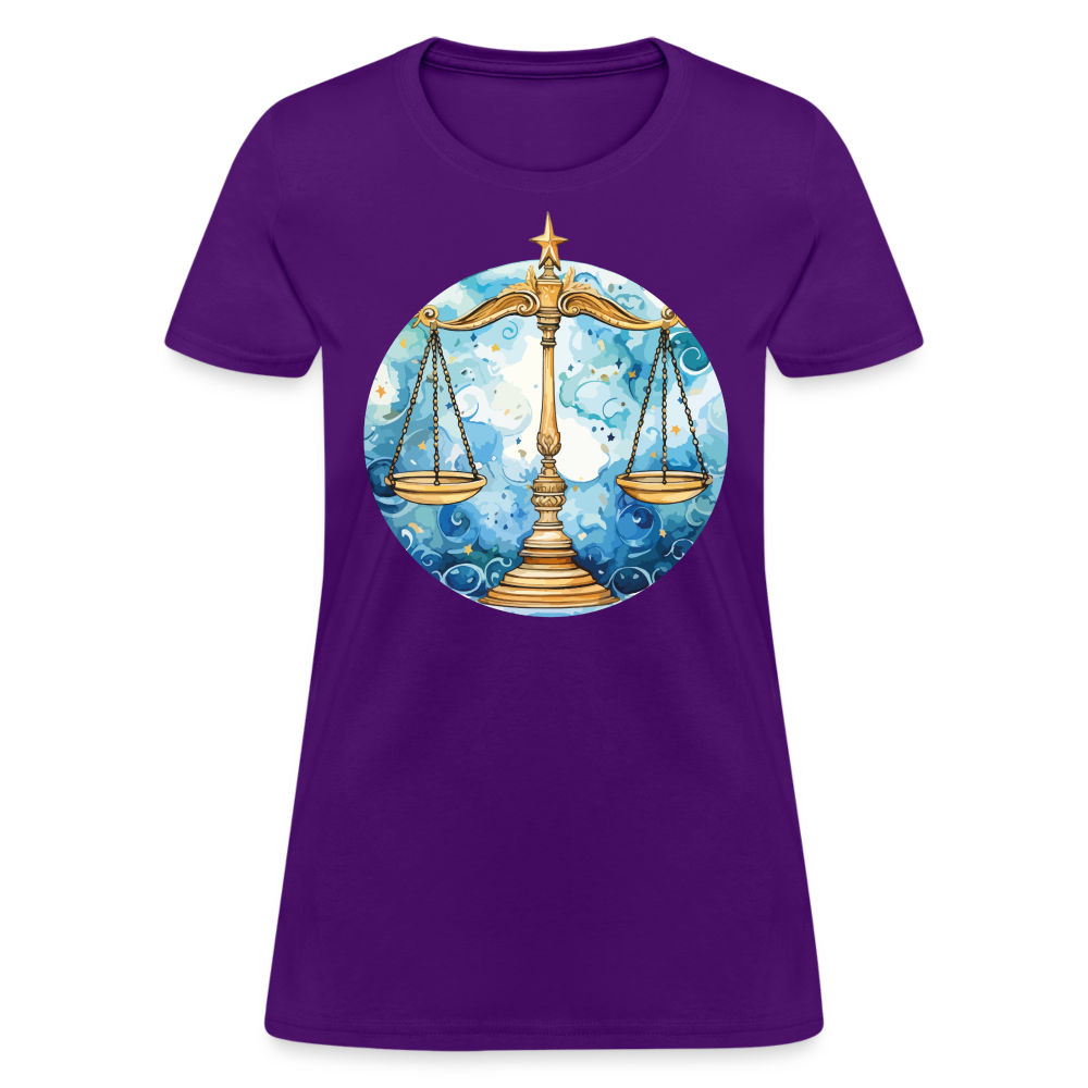 Women's Mythical Libra T-Shirt - purple