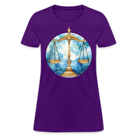 Thumbnail for Women's Mythical Libra T-Shirt - purple