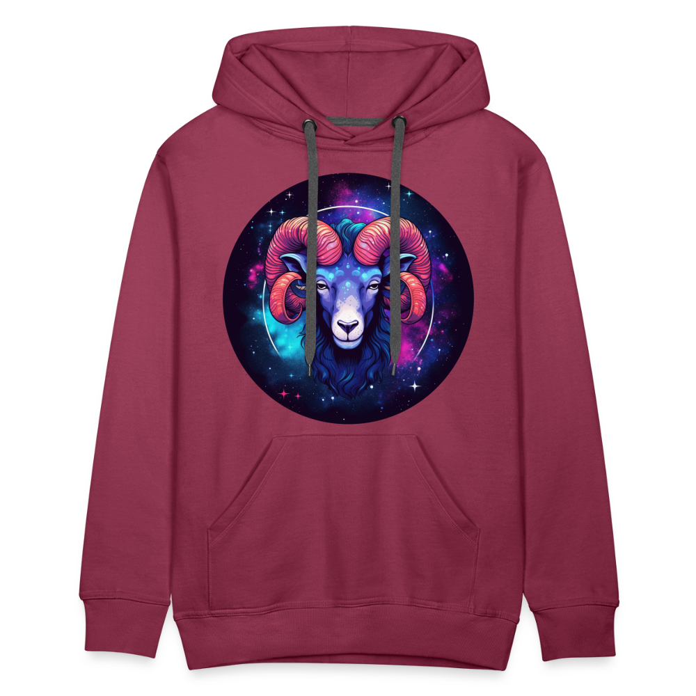 Men’s Magic Aries Premium Hoodie - burgundy