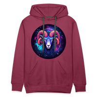 Thumbnail for Men’s Magic Aries Premium Hoodie - burgundy