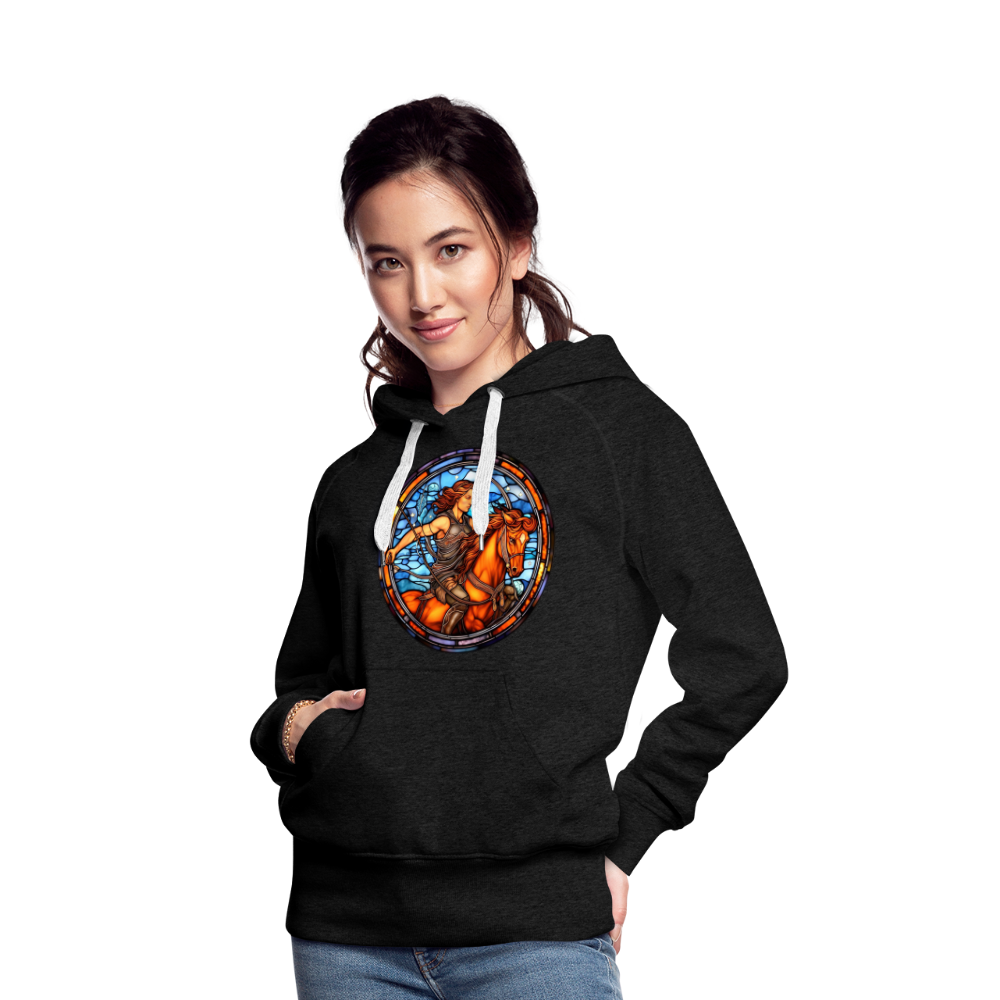 Women’s Mosaic Sagittarius Premium Hoodie - charcoal grey