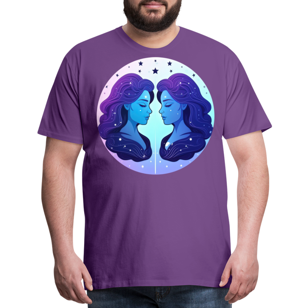 Men's Magic Gemini Premium T-Shirt - purple