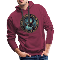 Thumbnail for Men’s Mythical Scorpio Premium Hoodie - burgundy