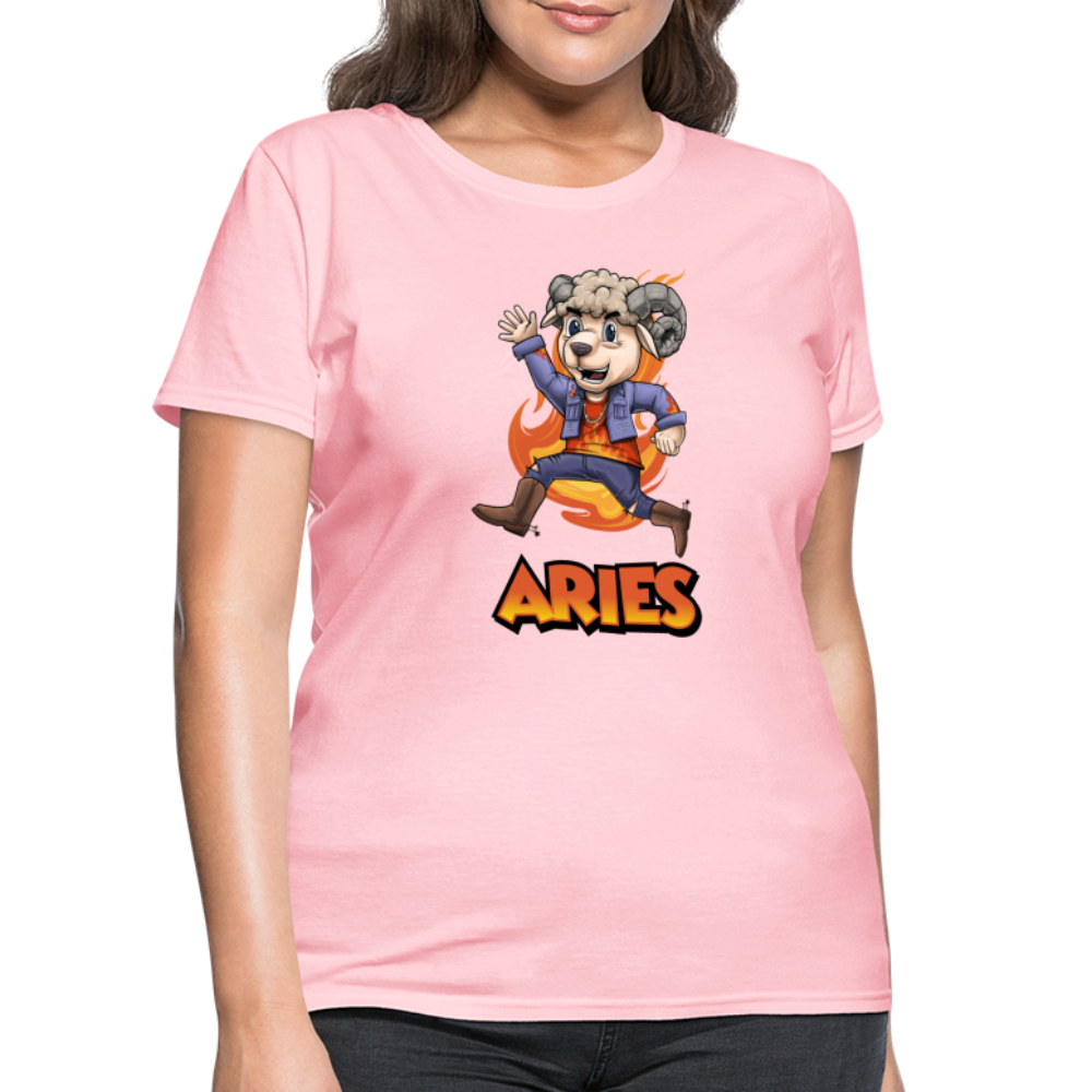 Women's Playful Aries T-Shirt - pink