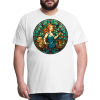 Thumbnail for Men's Mosaic Virgo Premium T-Shirt - white