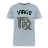 Thumbnail for Men's Power Words Virgo Premium T-Shirt - heather ice blue