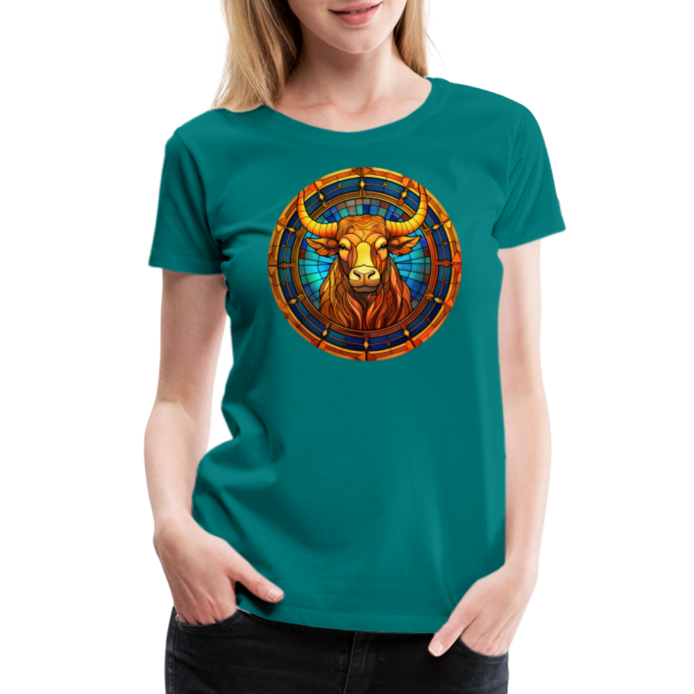 Women’s Mosaic Taurus Premium T-Shirt - teal