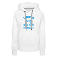 Thumbnail for Women's Power Words Libra Premium Hoodie - white