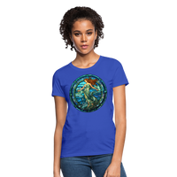 Thumbnail for Women's Mosaic Aquarius T-Shirt - royal blue