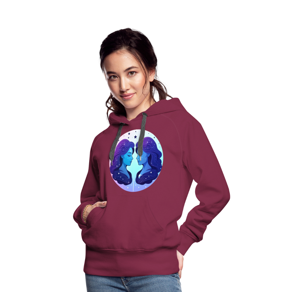 Women’s Magic Gemini Premium Hoodie - burgundy