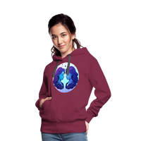 Thumbnail for Women’s Magic Gemini Premium Hoodie - burgundy