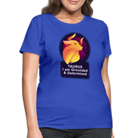 Thumbnail for Women's Glow Taurus T-Shirt - royal blue