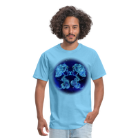 Thumbnail for Men's Stellar Gemini Classic T-Shirt - aquatic blue