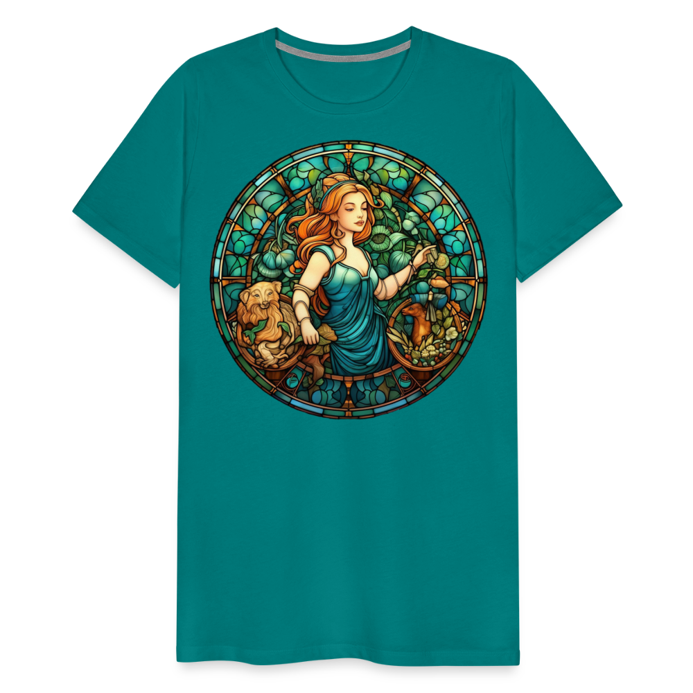 Men's Mosaic Virgo Premium T-Shirt - teal